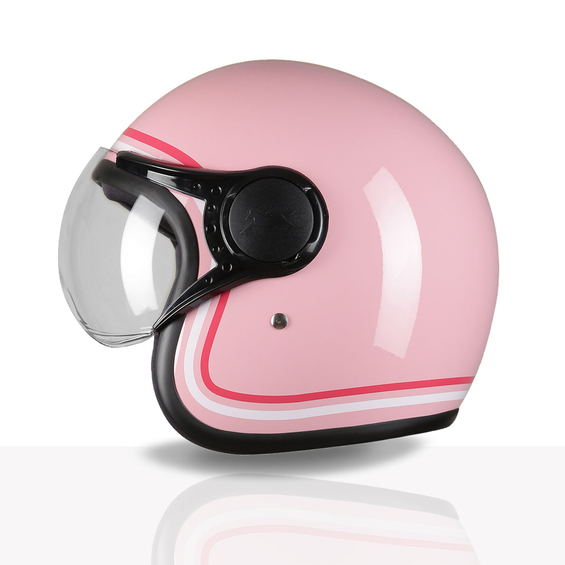 TVS MissFit Helmet for Women | Lightweight Ladies Helmet for Scooty | Stylish Girls Helmet with Extreme Comfort Fit | Women Helmet with Clear Visor | DOT & ISI Certified Helmet for Woman